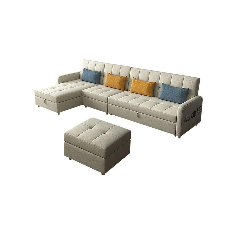 ML203 Three Seater Sofa Bed, Linen