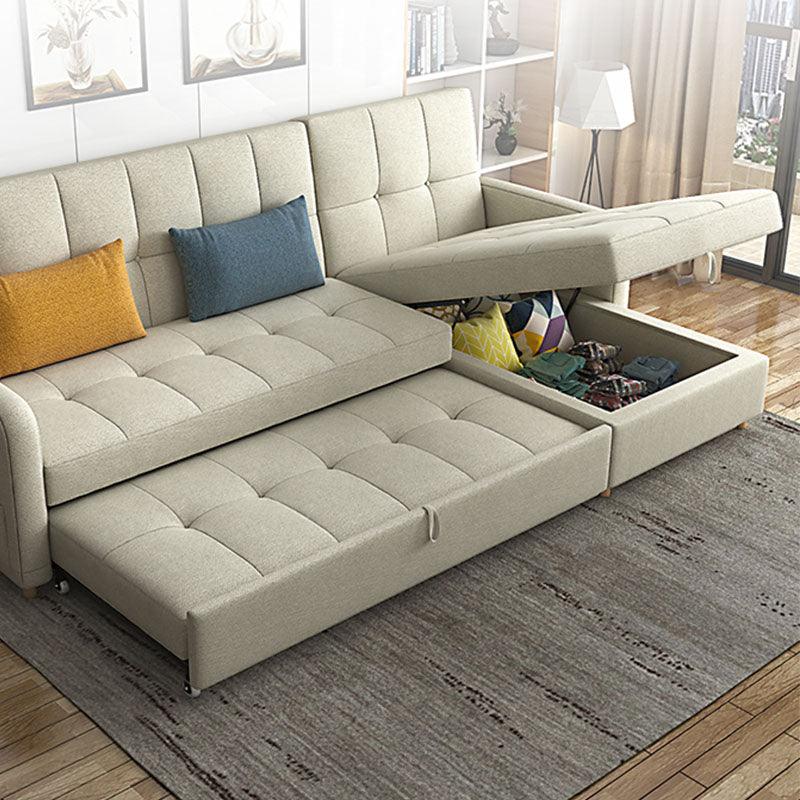 ML203 Three Seater Sofa Bed, Linen